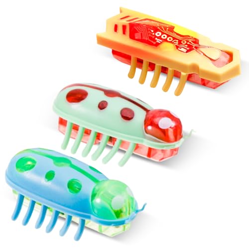 Mini Käfer Katzenspielzeug Elektrischer Käfer Katzenspielzeug Marienkäfer Spielzeug Interaktive Wanze KatzenspielzeugKäfer Haustier Lustiges Spielspielzeug für Katzen Kätzchen Training, 3 Stück von YUWJOOWEE