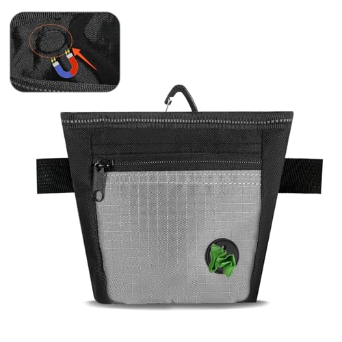 YUXIANLB Hunde Leckerli Tasche mit Magnetverschluss Verstellbarer Gürtel Gürtelclip für Hundetraining Spaziergänge Outdoor Abenteuer Haustier Aktivitäten von YUXIANLB