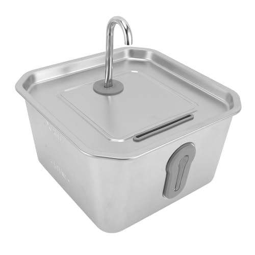 Katzenwasserbrunnen, 3,5 L, Intelligenter Haustierbrunnen aus Edelstahl mit App-Alarm, 118 Oz Hundewasserspender für Zuhause, Automatische Wasserzirkulation, Nachtmodus Katzenwasserbrunnen, 3,5 L, Intelligenter Haustierbrunnen aus Edelstahl mit App-Alarm, 118 Oz Hundewasserspender für Zuhause, Automatische Wasserzirkulation, Nachtmodus von YUYTE