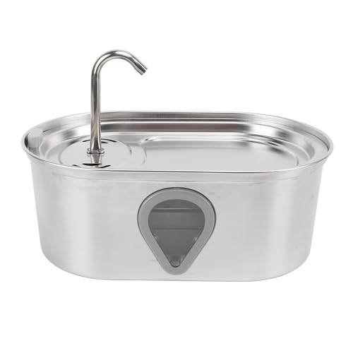 Katzenwasserbrunnen aus Edelstahl 304, 3,5 L Automatischer Zirkulierender Gefilterter Hundewasserspender, Pflegeleicht, Leise, für Katzen, Hunde, Haustiere Katzenwasserbrunnen aus Edelstahl 304, 3,5 L Automatischer Zirkulierender Gefilterter Hundewasserspender, Pflegeleicht, Leise, für Katzen, Hunde, Haustiere von YUYTE