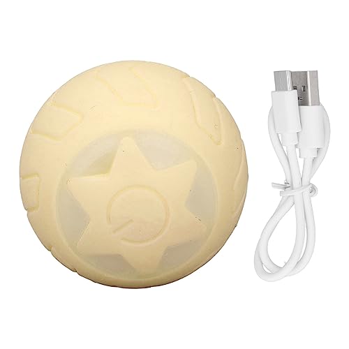 YUYTE Interaktives Hundespielzeug, Automatisch Rollender Ball, um 360 Grad Selbstdrehendes Katzenballspielzeug mit LED-Licht, Intelligenter Bewegungssensor, für (Neutrale englische YUYTE Interaktives Hundespielzeug, Automatisch Rollender Ball, um 360 Grad Selbstdrehendes Katzenballspielzeug mit LED-Licht, Intelligenter Bewegungssensor, für (Neutrale englische von YUYTE