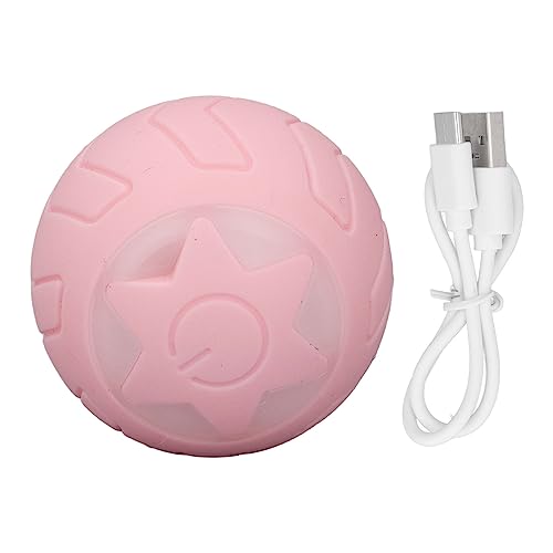 YUYTE Interaktives Hundespielzeug, Automatisch Rollender Ball, um 360 Grad Selbstdrehendes Katzenballspielzeug mit LED-Licht, Intelligenter Bewegungssensor, für (Neutrale englische YUYTE Interaktives Hundespielzeug, Automatisch Rollender Ball, um 360 Grad Selbstdrehendes Katzenballspielzeug mit LED-Licht, Intelligenter Bewegungssensor, für (Neutrale englische von YUYTE