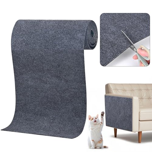 Kratzmatte für Katzen, 200 x 40 cm, kratzmatte selbstklebend, Anti-Kratz-Matte für Katzen, Selbstklebende kratzmatte für Katzen, DIY-Kratzbaum, Sofaschutz, Wandschutz, Grau Kratzmatte für Katzen, 200 x 40 cm, kratzmatte selbstklebend, Anti-Kratz-Matte für Katzen, Selbstklebende kratzmatte für Katzen, DIY-Kratzbaum, Sofaschutz, Wandschutz, Grau von YVCVQKUC