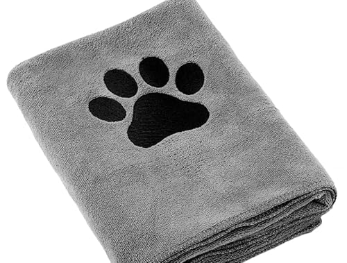 YVCVQKUC 2er-Pack Hundehandtücher, 100 x 50 cm, haustierbadetücher, super saugfähig, Hunde-Mikrofaser-Badetuch, Haustierhandtuch, Dog Towels for Drying Dogs, Hunde-Badezubehör YVCVQKUC 2er-Pack Hundehandtücher, 100 x 50 cm, haustierbadetücher, super saugfähig, Hunde-Mikrofaser-Badetuch, Haustierhandtuch, Dog Towels for Drying Dogs, Hunde-Badezubehör von YVCVQKUC