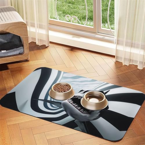 2D Shark Futtermatte für Hunde und Katzen, saugfähig, Leder, Tischdecke für Wassernapf, wasserdicht, keine Flecken, schnell trocknend, rutschfest, 45 x 30 cm 2D Shark Futtermatte für Hunde und Katzen, saugfähig, Leder, Tischdecke für Wassernapf, wasserdicht, keine Flecken, schnell trocknend, rutschfest, 45 x 30 cm von YVNKHKU