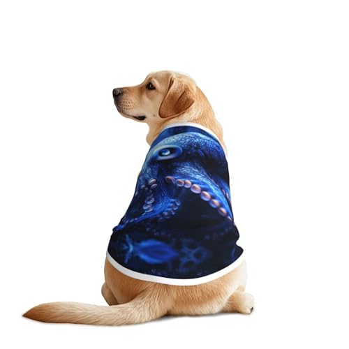 Anthropomorphes Oktopus-Hunde-Shirt, Hundekleidung, atmungsaktiv, kühlend für große Hunde, Sonnenschutz, Komfort, für Golden Retriever, Husky, Alaska, Outdoor-Aktivitäten, Größe 3XL Anthropomorphes Oktopus-Hunde-Shirt, Hundekleidung, atmungsaktiv, kühlend für große Hunde, Sonnenschutz, Komfort, für Golden Retriever, Husky, Alaska, Outdoor-Aktivitäten, Größe 3XL von YVNKHKU