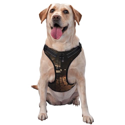 Autumn Bonfire Premium-Hundegeschirr für kleine, mittelgroße und große Hunde, langlebig, kein Ziehen, mit reflektierenden Riemen und Schnellverschluss-Schnallen, Größe M Autumn Bonfire Premium-Hundegeschirr für kleine, mittelgroße und große Hunde, langlebig, kein Ziehen, mit reflektierenden Riemen und Schnellverschluss-Schnallen, Größe M von YVNKHKU