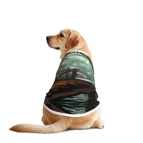 Bequemes Treehouse Hundehemd für Schlafzimmer, atmungsaktiv, kühlend für große Hunde, Sonnenschutz, Komfort für Golden Retriever, Husky, Alaska, Outdoor-Aktivitäten, Größe XL Bequemes Treehouse Hundehemd für Schlafzimmer, atmungsaktiv, kühlend für große Hunde, Sonnenschutz, Komfort für Golden Retriever, Husky, Alaska, Outdoor-Aktivitäten, Größe XL von YVNKHKU