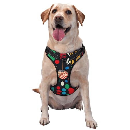 Cherry Explosion Premium-Hundegeschirr für kleine, mittelgroße und große Hunde, langlebig, kein Ziehen, mit reflektierenden Riemen und Schnellverschluss-Schnallen, Größe M Cherry Explosion Premium-Hundegeschirr für kleine, mittelgroße und große Hunde, langlebig, kein Ziehen, mit reflektierenden Riemen und Schnellverschluss-Schnallen, Größe M von YVNKHKU