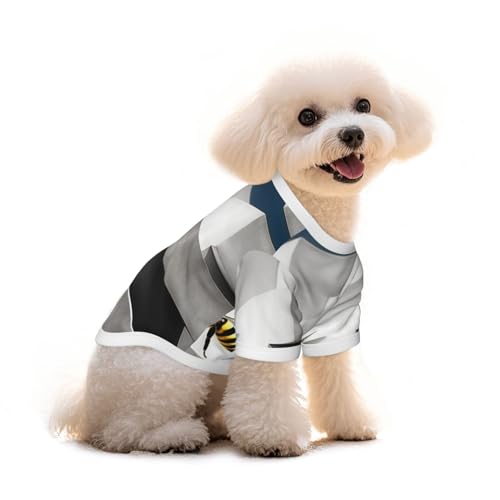 Complex Wespen-Hunde-T-Shirt, Bekleidung, Welpenweste, elastisches Tank-Top, Kleidung, Hunde und Katzen, niedlich, atmungsaktiv, weich, Größe M von YVNKHKU