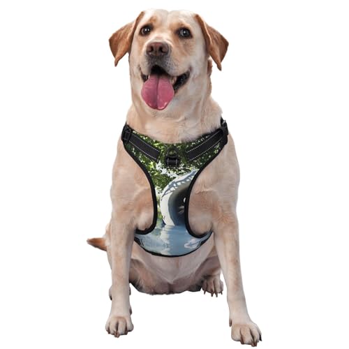 Cute Mouse Premium-Hundegeschirr für kleine, mittelgroße und große Hunde, langlebig, kein Ziehen, mit reflektierenden Riemen und Schnellverschluss-Schnallen, Größe L Cute Mouse Premium-Hundegeschirr für kleine, mittelgroße und große Hunde, langlebig, kein Ziehen, mit reflektierenden Riemen und Schnellverschluss-Schnallen, Größe L von YVNKHKU