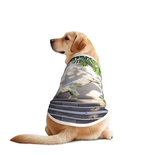 Dinosaurier-Holzstatue, Hundebekleidung, atmungsaktiv, kühlend für große Hunde, Sonnenschutz, Komfort, für Golden Retriever, Husky, Alaska, Outdoor-Aktivitäten, Größe 3XL Dinosaurier-Holzstatue, Hundebekleidung, atmungsaktiv, kühlend für große Hunde, Sonnenschutz, Komfort, für Golden Retriever, Husky, Alaska, Outdoor-Aktivitäten, Größe 3XL von YVNKHKU