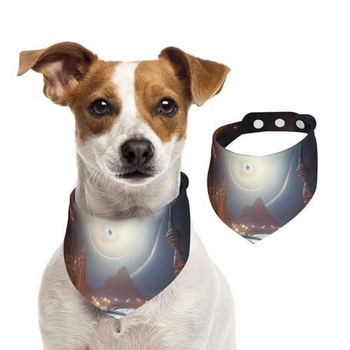 Eternal Ball Haustier-Schal, Hundehalstuch, für Frühling und Sommer, weiche Baumwolle, für Welpen, verstellbar, Zubehör für kleine, mittelgroße und große Mädchen, Jungen, Welpen von YVNKHKU