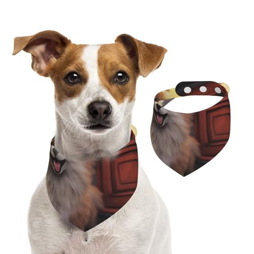 Fantastischer und bezaubernder Hundehalstuch, Hundehalstuch, für Frühling und Sommer, weiche Baumwolle, für Welpen, verstellbar, Zubehör für kleine, mittelgroße und große Mädchen, Jungen, Welpen von YVNKHKU