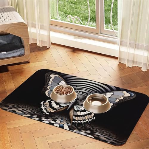 Fantasy Realismus Futtermatte für Hunde und Katzen, saugfähig, Leder, Tischdecke für Wassernapf, wasserdicht, keine Flecken, schnell trocknend, rutschfest, 60 x 40 cm Fantasy Realismus Futtermatte für Hunde und Katzen, saugfähig, Leder, Tischdecke für Wassernapf, wasserdicht, keine Flecken, schnell trocknend, rutschfest, 60 x 40 cm von YVNKHKU