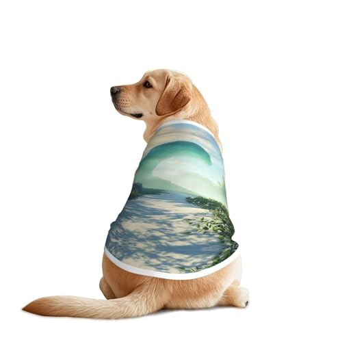 Green Ocean Hunde-Shirt, atmungsaktiv, kühlend für große Hunde, Sonnenschutz, Komfort für Golden Retriever, Husky, Alaska, Outdoor-Aktivitäten, Größe 3XL Green Ocean Hunde-Shirt, atmungsaktiv, kühlend für große Hunde, Sonnenschutz, Komfort für Golden Retriever, Husky, Alaska, Outdoor-Aktivitäten, Größe 3XL von YVNKHKU