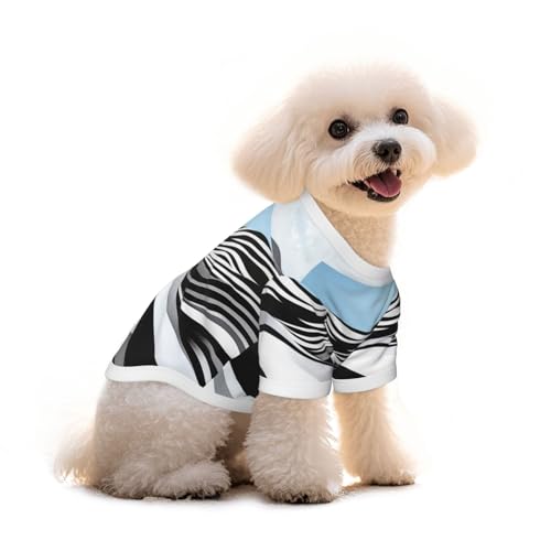 Hills and Oceans Hunde-T-Shirt, Kleidung, Welpenweste, elastisches Tank-Top, Kleidung, Hunde und Katzen, niedlich, atmungsaktiv, weich, Größe L von YVNKHKU