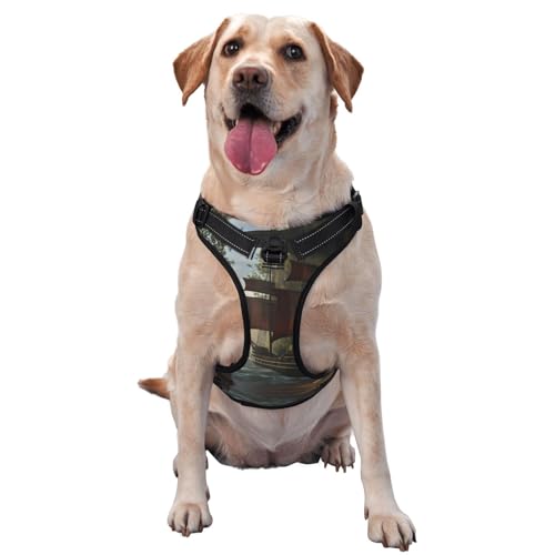 Hochwertiges Hundegeschirr für kleine, mittelgroße und große Hunde, langlebig, kein Ziehen, mit reflektierenden Riemen und Schnellverschluss-Schnallen, Größe L Hochwertiges Hundegeschirr für kleine, mittelgroße und große Hunde, langlebig, kein Ziehen, mit reflektierenden Riemen und Schnellverschluss-Schnallen, Größe L von YVNKHKU