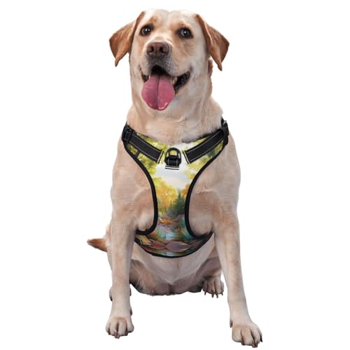 Hochwertiges Hundegeschirr für kleine, mittelgroße und große Hunde, langlebig, kein Ziehen, mit reflektierenden Riemen und Schnellverschluss-Schnallen, Größe S Hochwertiges Hundegeschirr für kleine, mittelgroße und große Hunde, langlebig, kein Ziehen, mit reflektierenden Riemen und Schnellverschluss-Schnallen, Größe S von YVNKHKU
