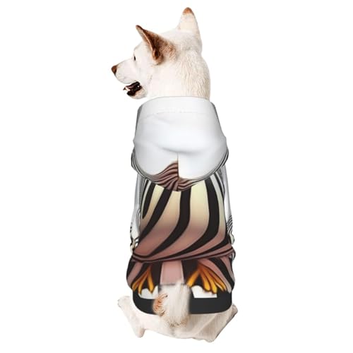 Hunde-Kapuzenpullover für Herbst und Winter, gemütliche Haustierkleidung für Outdoor-Aktivitäten, Zebra-Op-Art, kleiner Vogel mit Batikdruck Hunde-Kapuzenpullover für Herbst und Winter, gemütliche Haustierkleidung für Outdoor-Aktivitäten, Zebra-Op-Art, kleiner Vogel mit Batikdruck von YVNKHKU
