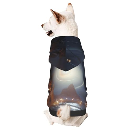 Hunde-Kapuzenpullover für Herbst und Winter, gemütliche Haustierkleidung für Outdoor-Aktivitäten, ewiger Ball, Batikdruck, Haustier-Kapuzenpullover Hunde-Kapuzenpullover für Herbst und Winter, gemütliche Haustierkleidung für Outdoor-Aktivitäten, ewiger Ball, Batikdruck, Haustier-Kapuzenpullover von YVNKHKU