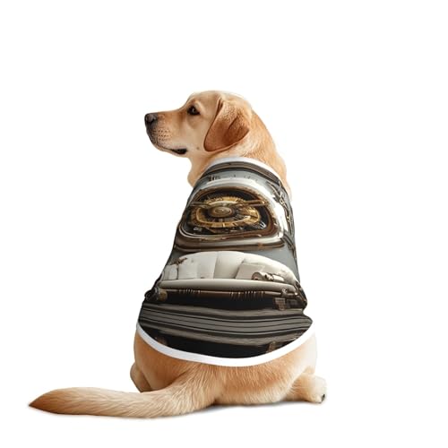 Hunde-Shirt, Steampunk-Stil, 3D-Rendering, atmungsaktiv, kühlend für große Hunde, Sonnenschutz, Komfort, für Golden Retriever, Husky, Alaska, Outdoor-Aktivitäten, Größe 4XL Hunde-Shirt, Steampunk-Stil, 3D-Rendering, atmungsaktiv, kühlend für große Hunde, Sonnenschutz, Komfort, für Golden Retriever, Husky, Alaska, Outdoor-Aktivitäten, Größe 4XL von YVNKHKU