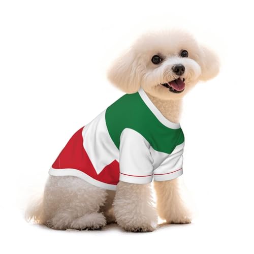 Hunde-T-Shirt mit kuwaitischer Flagge, für Welpen, Haustiere, elastisches Tank-Top, Kleidung, Hunde und Katzen, niedlich, atmungsaktiv, weich, Größe S Hunde-T-Shirt mit kuwaitischer Flagge, für Welpen, Haustiere, elastisches Tank-Top, Kleidung, Hunde und Katzen, niedlich, atmungsaktiv, weich, Größe S von YVNKHKU