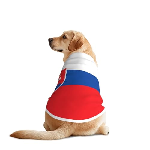 Hundehemd mit Flagge der Slowakei, atmungsaktiv, kühlend für große Hunde, Sonnenschutz, Komfort, für Golden Retriever, Husky, Alaska, Outdoor-Aktivitäten, Größe 4XL Hundehemd mit Flagge der Slowakei, atmungsaktiv, kühlend für große Hunde, Sonnenschutz, Komfort, für Golden Retriever, Husky, Alaska, Outdoor-Aktivitäten, Größe 4XL von YVNKHKU
