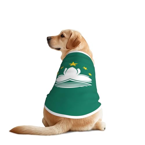 Hundehemd mit Flagge von Macao, atmungsaktiv, kühlend für große Hunde, Sonnenschutz, Komfort, für Golden Retriever, Husky, Alaska, Outdoor-Aktivitäten, Größe XL Hundehemd mit Flagge von Macao, atmungsaktiv, kühlend für große Hunde, Sonnenschutz, Komfort, für Golden Retriever, Husky, Alaska, Outdoor-Aktivitäten, Größe XL von YVNKHKU
