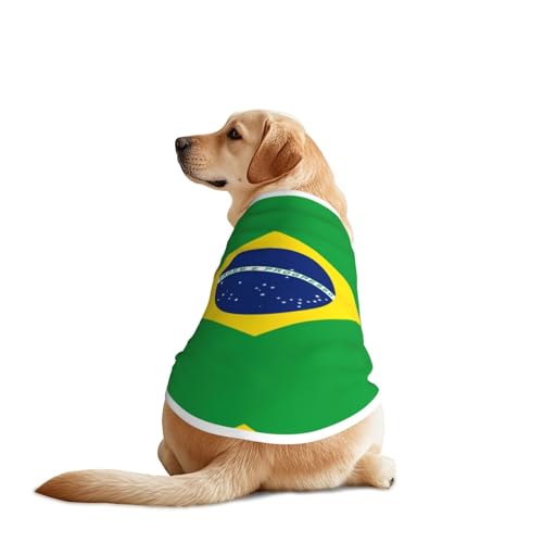 Hundehemd mit brasilianischer Flagge, atmungsaktiv, kühlend für große Hunde, Sonnenschutz, Komfort, für Golden Retriever, Husky, Alaska, Outdoor-Aktivitäten, Größe 5XL Hundehemd mit brasilianischer Flagge, atmungsaktiv, kühlend für große Hunde, Sonnenschutz, Komfort, für Golden Retriever, Husky, Alaska, Outdoor-Aktivitäten, Größe 5XL von YVNKHKU