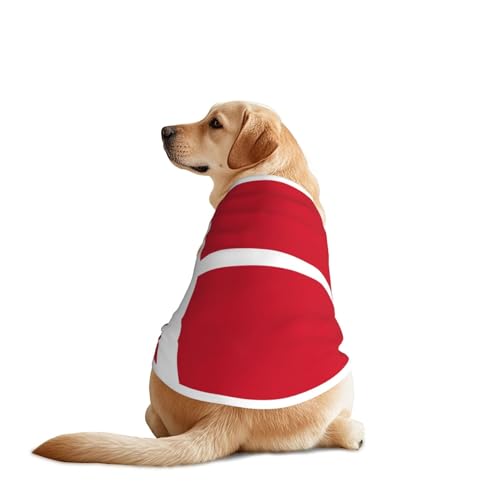 Hundehemd mit dänischer Flagge, atmungsaktiv, kühlend für große Hunde, Sonnenschutz, bequem, für Golden Retriever, Husky, Alaska, Outdoor-Aktivitäten, Größe 4XL Hundehemd mit dänischer Flagge, atmungsaktiv, kühlend für große Hunde, Sonnenschutz, bequem, für Golden Retriever, Husky, Alaska, Outdoor-Aktivitäten, Größe 4XL von YVNKHKU