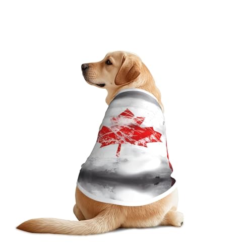 Hundehemd mit kanadischer Flagge im Retro-Stil, atmungsaktiv, kühlend für große Hunde, Sonnenschutz, Komfort, für Golden Retriever, Husky, Alaska, Outdoor-Aktivitäten, Größe 3XL Hundehemd mit kanadischer Flagge im Retro-Stil, atmungsaktiv, kühlend für große Hunde, Sonnenschutz, Komfort, für Golden Retriever, Husky, Alaska, Outdoor-Aktivitäten, Größe 3XL von YVNKHKU