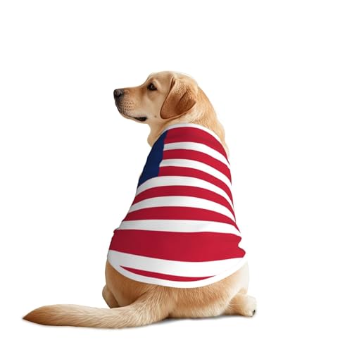 Hundehemd mit liberianischer Flagge, atmungsaktiv, kühlend für große Hunde, Sonnenschutz, Komfort für Golden Retriever, Husky, Alaska, Outdoor-Aktivitäten, Größe 3XL Hundehemd mit liberianischer Flagge, atmungsaktiv, kühlend für große Hunde, Sonnenschutz, Komfort für Golden Retriever, Husky, Alaska, Outdoor-Aktivitäten, Größe 3XL von YVNKHKU