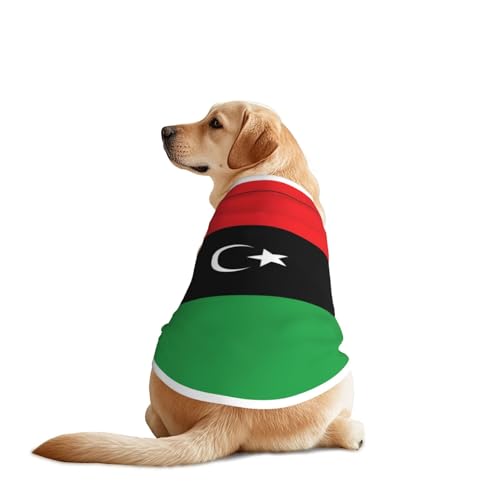 Hundehemd mit libyscher Flagge, atmungsaktiv, kühlend für große Hunde, Sonnenschutz, Komfort, für Golden Retriever, Husky, Alaska, Outdoor-Aktivitäten, Größe 4XL Hundehemd mit libyscher Flagge, atmungsaktiv, kühlend für große Hunde, Sonnenschutz, Komfort, für Golden Retriever, Husky, Alaska, Outdoor-Aktivitäten, Größe 4XL von YVNKHKU