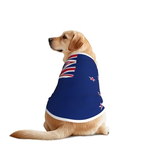 Hundehemd mit neuseeländischer Flagge, atmungsaktiv, kühlend für große Hunde, Sonnenschutz, Komfort, für Golden Retriever, Husky, Alaska, Outdoor-Aktivitäten, Größe 3XL Hundehemd mit neuseeländischer Flagge, atmungsaktiv, kühlend für große Hunde, Sonnenschutz, Komfort, für Golden Retriever, Husky, Alaska, Outdoor-Aktivitäten, Größe 3XL von YVNKHKU