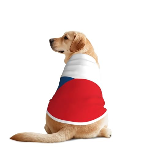 Hundehemd mit tschechischer Flagge, atmungsaktiv, kühlend für große Hunde, Sonnenschutz, bequem, für Golden Retriever, Husky, Alaska, Outdoor-Aktivitäten, Größe XXL Hundehemd mit tschechischer Flagge, atmungsaktiv, kühlend für große Hunde, Sonnenschutz, bequem, für Golden Retriever, Husky, Alaska, Outdoor-Aktivitäten, Größe XXL von YVNKHKU
