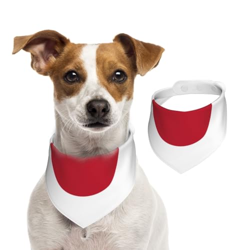 Hundeschal mit japanischer Flagge, für Frühling und Sommer, weiche Baumwolle, für Welpen, verstellbar, Zubehör für kleine, mittelgroße und große Mädchen, Jungen, Welpen, Größe M von YVNKHKU