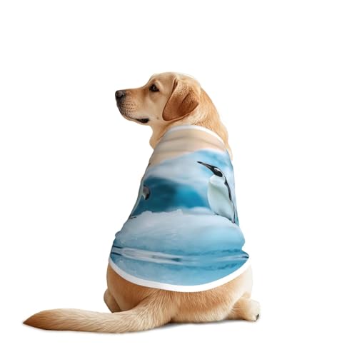 Hundeshirt mit niedlichen Pinguinen, atmungsaktiv, kühlend für große Hunde, Sonnenschutz, Komfort für Golden Retriever, Husky, Alaska, Outdoor-Aktivitäten, Größe XL Hundeshirt mit niedlichen Pinguinen, atmungsaktiv, kühlend für große Hunde, Sonnenschutz, Komfort für Golden Retriever, Husky, Alaska, Outdoor-Aktivitäten, Größe XL von YVNKHKU