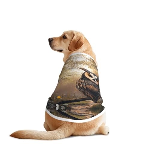 Hundeshirt mit niedlicher Eule, atmungsaktiv, kühlend für große Hunde, Sonnenschutz, Komfort für Golden Retriever, Husky, Alaska, Outdoor-Aktivitäten, Größe 5XL Hundeshirt mit niedlicher Eule, atmungsaktiv, kühlend für große Hunde, Sonnenschutz, Komfort für Golden Retriever, Husky, Alaska, Outdoor-Aktivitäten, Größe 5XL von YVNKHKU
