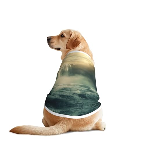 Hundeweste mit Wasserfällen und Nebel in einer Fantasiewelt, atmungsaktiv, kühlend für große Hunde, Sonnenschutz, Komfort, für Golden Retriever, Husky, Alaska, Outdoor-Aktivitäten, Größe XL Hundeweste mit Wasserfällen und Nebel in einer Fantasiewelt, atmungsaktiv, kühlend für große Hunde, Sonnenschutz, Komfort, für Golden Retriever, Husky, Alaska, Outdoor-Aktivitäten, Größe XL von YVNKHKU