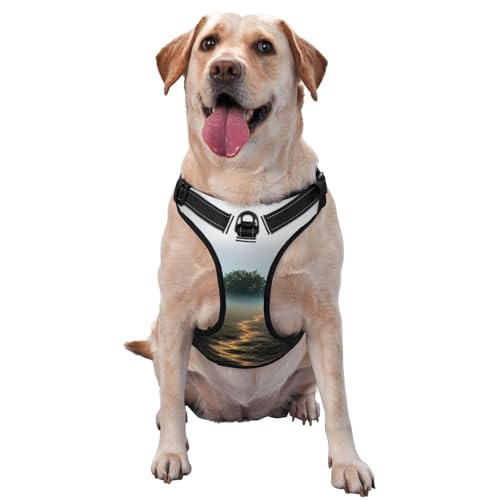 Lonely Tree Premium-Hundegeschirr für kleine, mittelgroße und große Hunde, langlebig, kein Ziehen, mit reflektierenden Riemen und Schnellverschluss-Schnallen, Größe L Lonely Tree Premium-Hundegeschirr für kleine, mittelgroße und große Hunde, langlebig, kein Ziehen, mit reflektierenden Riemen und Schnellverschluss-Schnallen, Größe L von YVNKHKU