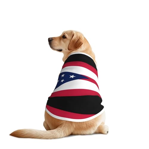 Ohio Hundehemd mit Bundesstaatsflagge, atmungsaktiv, kühlend für große Hunde, Sonnenschutz, bequem, für Golden Retriever, Husky, Alaska, Outdoor-Aktivitäten, Größe XXL Ohio Hundehemd mit Bundesstaatsflagge, atmungsaktiv, kühlend für große Hunde, Sonnenschutz, bequem, für Golden Retriever, Husky, Alaska, Outdoor-Aktivitäten, Größe XXL von YVNKHKU