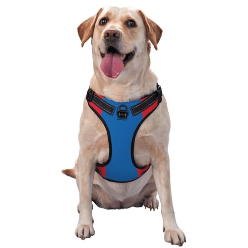 Premium-Hundegeschirr mit mongolischer Flagge, für kleine, mittelgroße und große Hunde, langlebig, kein Ziehen, mit reflektierenden Riemen und Schnellverschluss-Schnallen, Größe XL Premium-Hundegeschirr mit mongolischer Flagge, für kleine, mittelgroße und große Hunde, langlebig, kein Ziehen, mit reflektierenden Riemen und Schnellverschluss-Schnallen, Größe XL von YVNKHKU