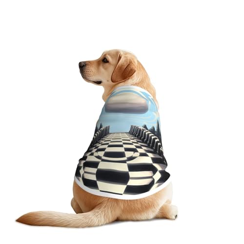 Schach-Hunde-Shirt, Hundekleidung, atmungsaktiv, kühlend für große Hunde, Sonnenschutz, Komfort für Golden Retriever, Husky, Alaska, Outdoor-Aktivitäten, Größe 4XL Schach-Hunde-Shirt, Hundekleidung, atmungsaktiv, kühlend für große Hunde, Sonnenschutz, Komfort für Golden Retriever, Husky, Alaska, Outdoor-Aktivitäten, Größe 4XL von YVNKHKU