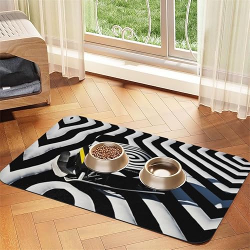 Schillernde Camouflage-Futtermatte für Hunde und Katzen, saugfähig, Leder, Tischdecke für Wassernapf, wasserdicht, keine Flecken, schnell trocknend, rutschfest, 60 x 40 cm Schillernde Camouflage-Futtermatte für Hunde und Katzen, saugfähig, Leder, Tischdecke für Wassernapf, wasserdicht, keine Flecken, schnell trocknend, rutschfest, 60 x 40 cm von YVNKHKU