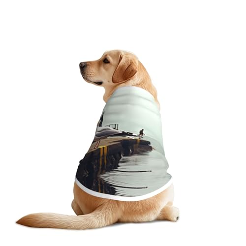Seagull Hunde-Shirt, Weste, Hundekleidung, atmungsaktiv, kühlend für große Hunde, Sonnenschutz, Komfort für Golden Retriever, Husky, Alaska, Outdoor-Aktivitäten, Größe XXL von YVNKHKU