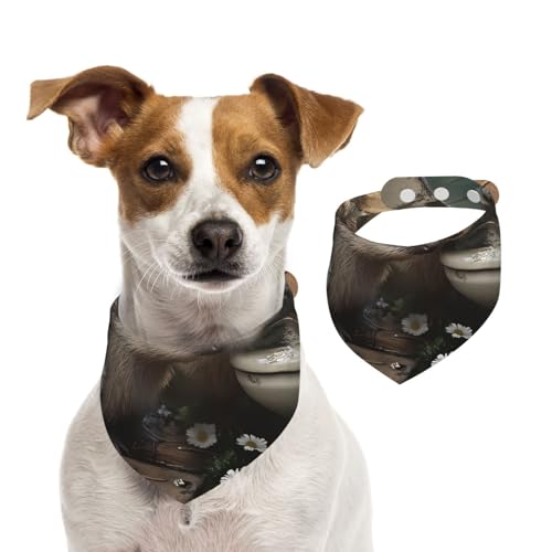 Smart Igel-Schal, Hundehalstuch, für Frühling und Sommer, weiche Baumwolle, für Welpen, verstellbar, Zubehör für kleine, mittelgroße und große Mädchen, Jungen, Welpen von YVNKHKU
