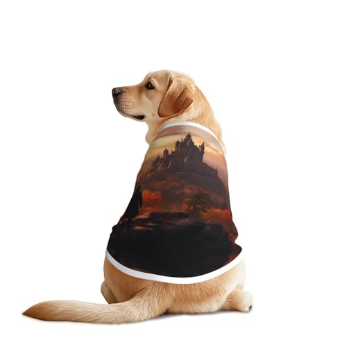 Standing Near The Castle Hunde-Shirt, Hundekleidung, atmungsaktiv, kühlend für große Hunde, Sonnenschutz, Komfort, für Golden Retriever, Husky, Alaska, Outdoor-Aktivitäten, Größe 4XL Standing Near The Castle Hunde-Shirt, Hundekleidung, atmungsaktiv, kühlend für große Hunde, Sonnenschutz, Komfort, für Golden Retriever, Husky, Alaska, Outdoor-Aktivitäten, Größe 4XL von YVNKHKU