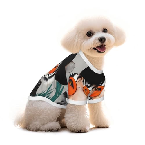 Tiger People Hunde-T-Shirt, Bekleidung, Welpenweste, Haustier und elastisches Tank-Top, Kleidung, Hunde und Katzen, niedlich, atmungsaktiv, weich, Größe S Tiger People Hunde-T-Shirt, Bekleidung, Welpenweste, Haustier und elastisches Tank-Top, Kleidung, Hunde und Katzen, niedlich, atmungsaktiv, weich, Größe S von YVNKHKU