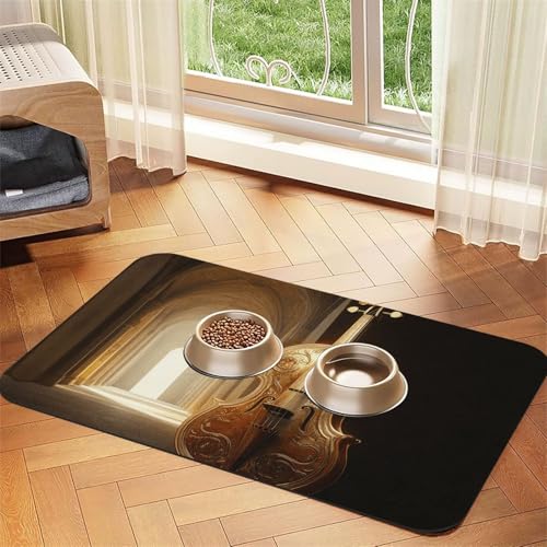 Unreal Engine Zellophanmatte für Hunde und Katzen, saugfähig, Leder, Tischdecke für Wassernapf, wasserdicht, keine Flecken, schnell trocknend, rutschfest, 45 x 30 cm Unreal Engine Zellophanmatte für Hunde und Katzen, saugfähig, Leder, Tischdecke für Wassernapf, wasserdicht, keine Flecken, schnell trocknend, rutschfest, 45 x 30 cm von YVNKHKU